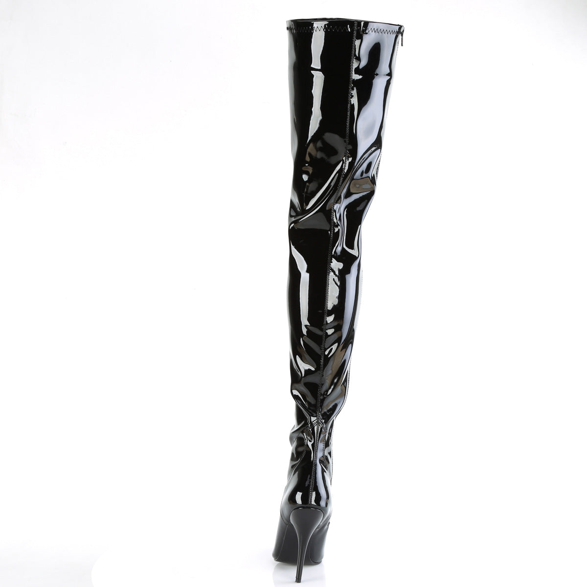 Pleaser SEDUCE-4000 Black Boots - 5 Inch Heels