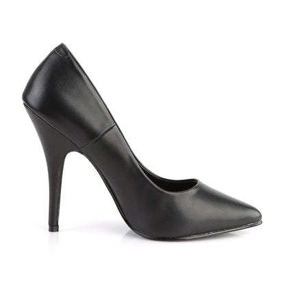Pleaser SEDUCE-420 Black Court Shoes - 5 Inch Heels