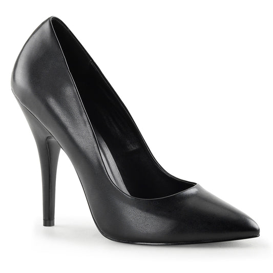 Pleaser SEDUCE-420 Black Court Shoes - 5 Inch Heels