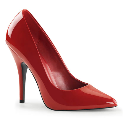 Pleaser SEDUCE-420 Red Court Shoes - 5 Inch Heels