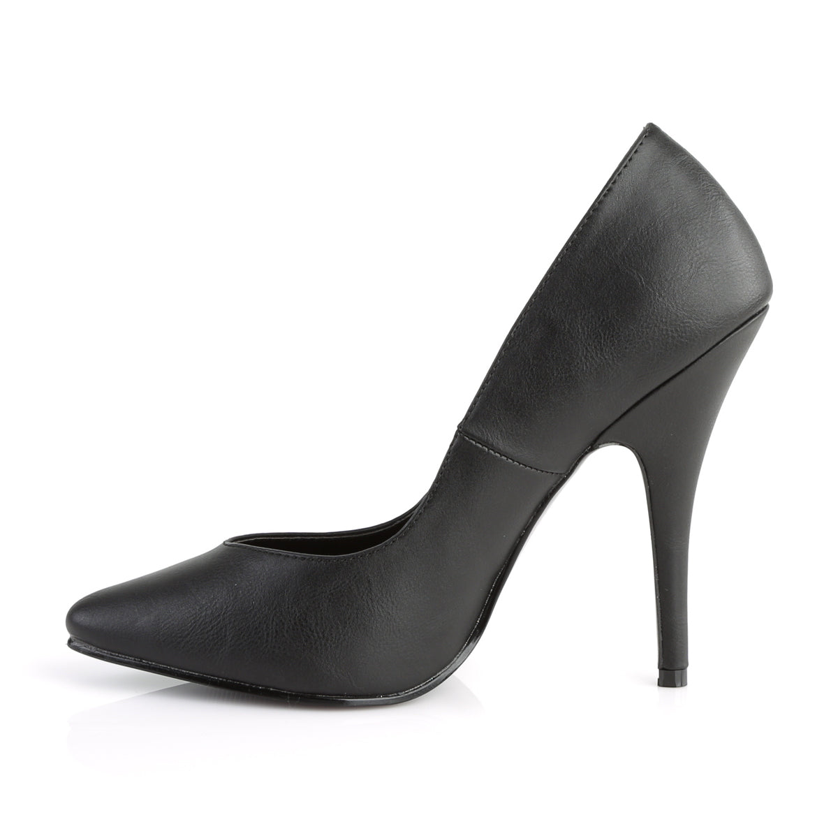 Pleaser SEDUCE-420V Black Court Shoes - 5 Inch Heels