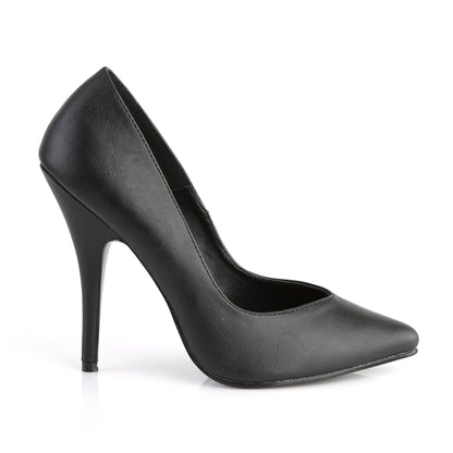 Pleaser SEDUCE-420V Black Court Shoes - 5 Inch Heels