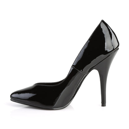 Pleaser SEDUCE-420V Black Court Shoes - 5 Inch Heels