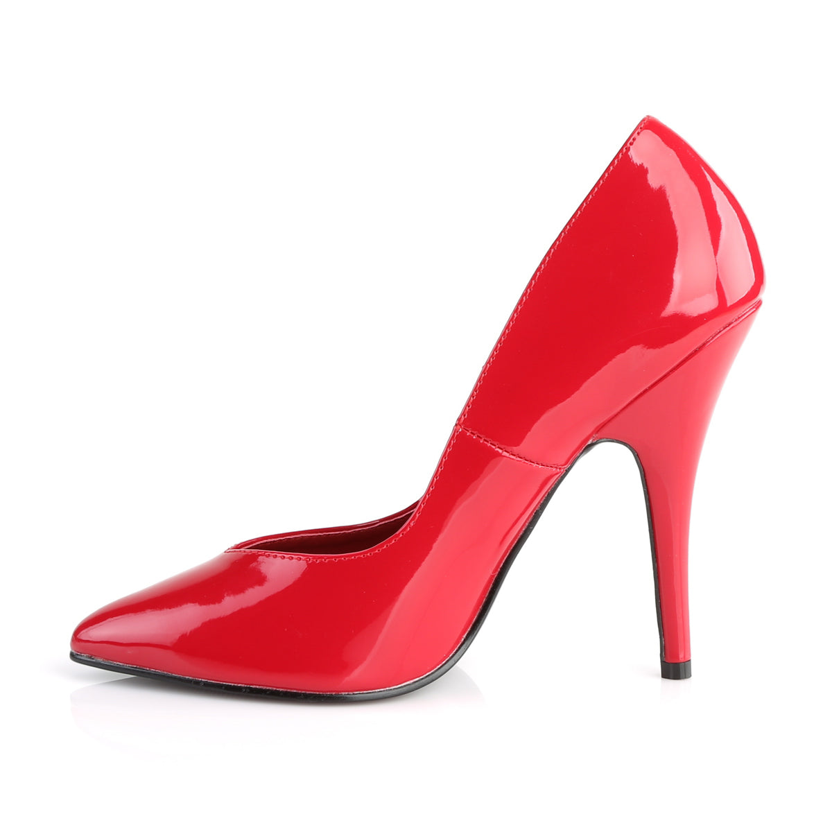 Pleaser SEDUCE-420V Red Court Shoes - 5 Inch Heels