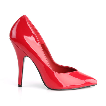 Pleaser SEDUCE-420V Red Court Shoes - 5 Inch Heels