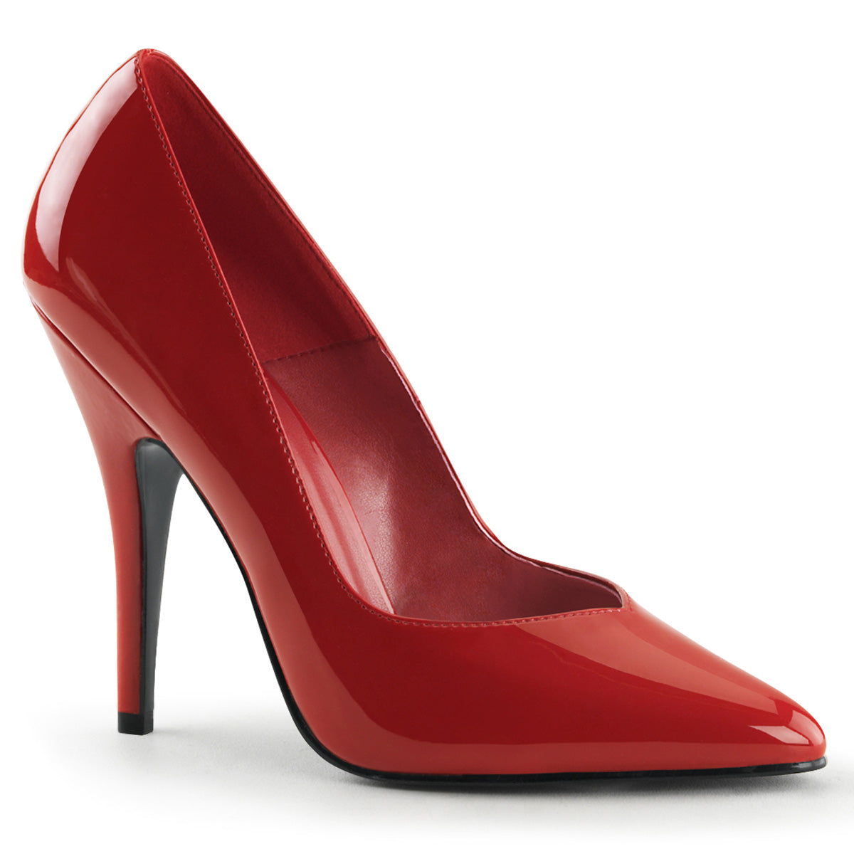 Pleaser SEDUCE-420V Red Court Shoes - 5 Inch Heels