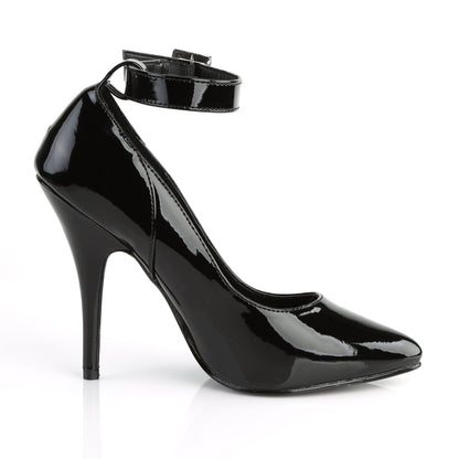 Pleaser SEDUCE-431 Black Court Shoes - 5 Inch Heels