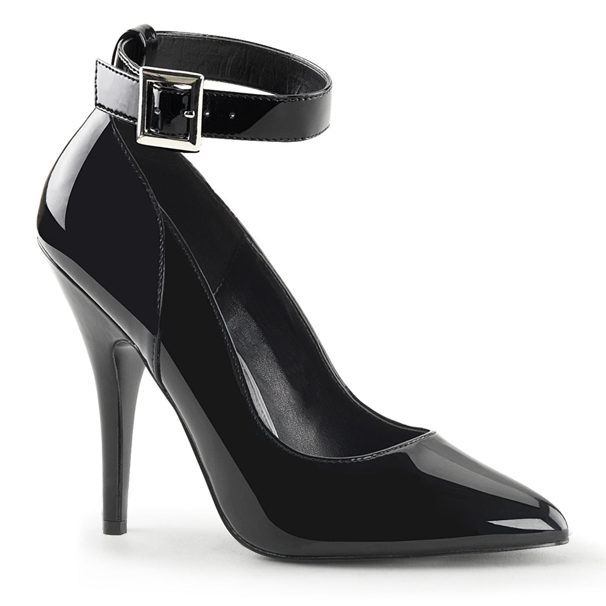 Pleaser SEDUCE-431 Black Court Shoes - 5 Inch Heels