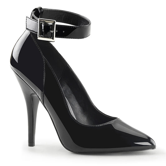 SEDUCE-431 Pleaser Black 5 Inch Tempting Bedroom Heels