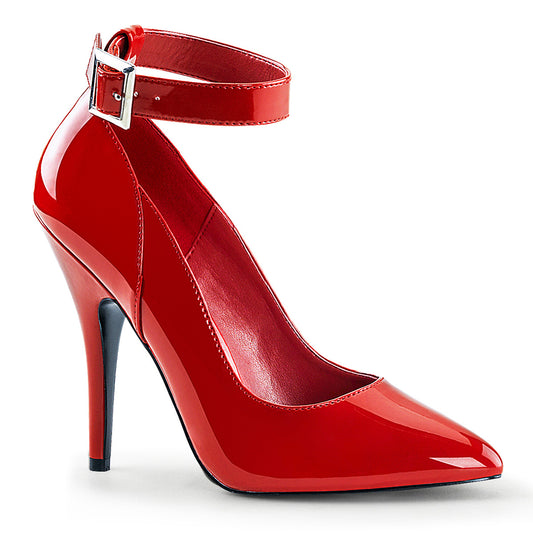 Pleaser SEDUCE-431 Red Court Shoes - 5 Inch Heels