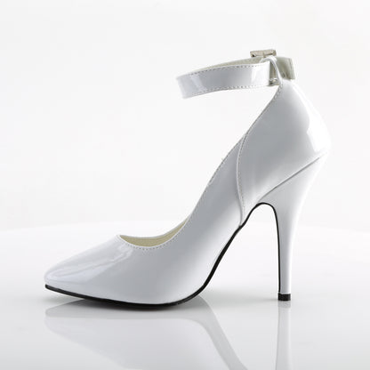 Pleaser SEDUCE-431 White Court Shoes - 5 Inch Heels