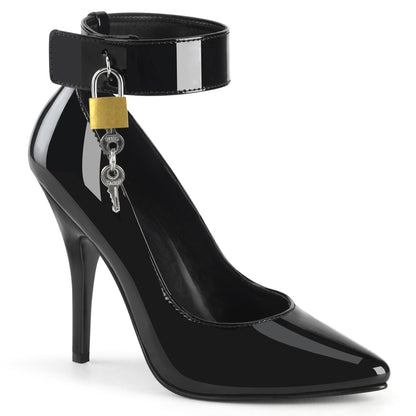 Pleaser SEDUCE-432 Black Court Shoes - 5 Inch Heels