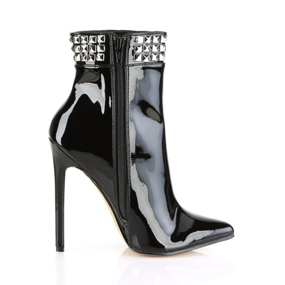 Pleaser SEXY-1006 Black Ankle Boots - 5 Inch Heels