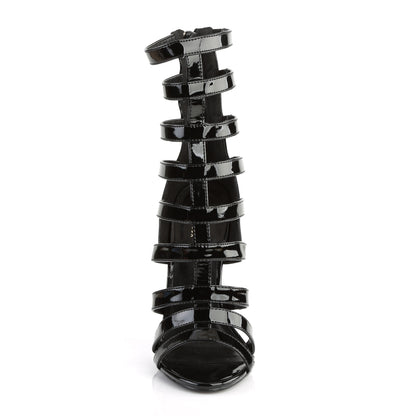 Pleaser SEXY-52 Black Sandals - 5 Inch Heels