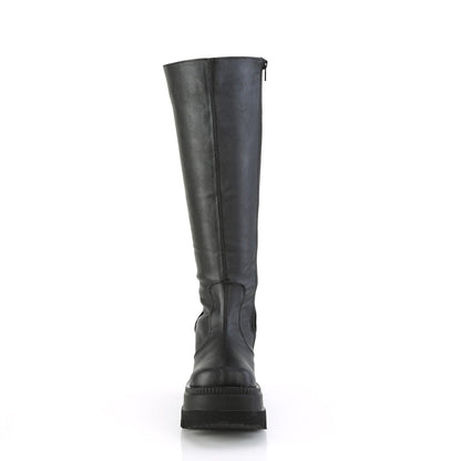 SHAKER-100WC Demonia Cult Black Alternative Knee High Boots