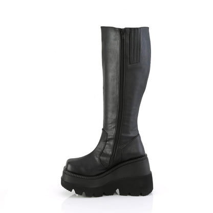 SHAKER-100WC Demonia Cult Black Alternative Knee High Boots