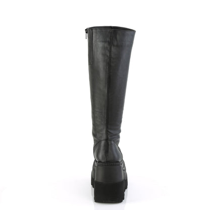 SHAKER-100WC Demonia Cult Black Alternative Knee High Boots