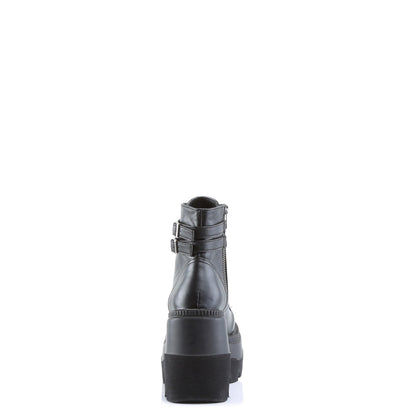 SHAKER-52 Demonia Cult Black Alternative Women's Ankle Boots