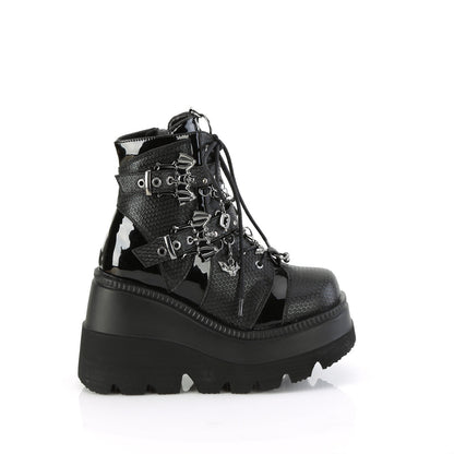 SHAKER-66 Demonia Cult Black Alternative Women's Ankle Boots
