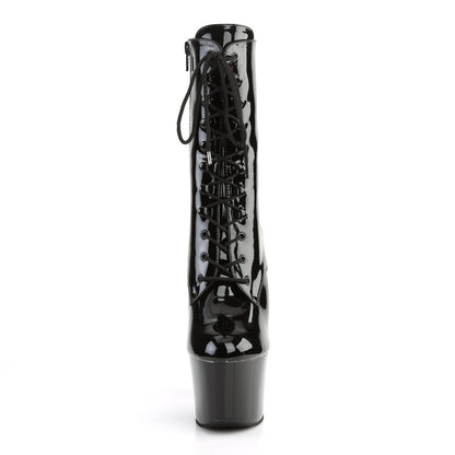 SKY-1020 Pleaser Black 7 Inch Bedroom Style Platform Boots