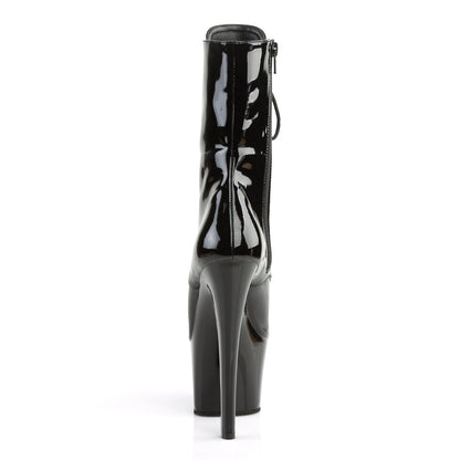 SKY-1020 Pleaser Black 7 Inch Bedroom Style Platform Boots