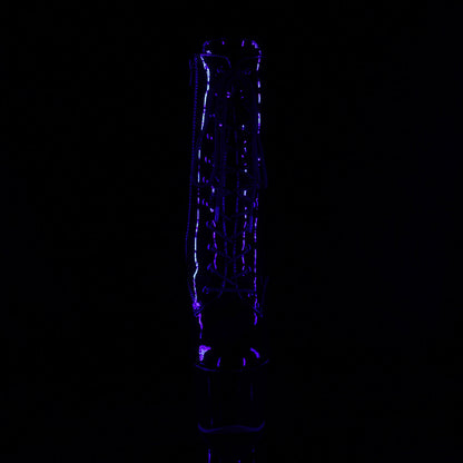 sky 1020tt sexy lace up platform uv inner sole ankle boots by pleaser shoes