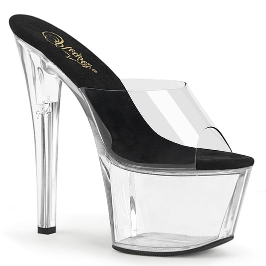 SKY-301 Pleaser Clear 7 Inch Exotic Dancing Platform Shoes