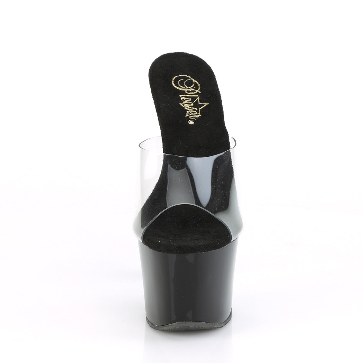 SKY-301CRS Pleaser Clear Silver 7 Inch Pole Dancer Platform Shoes
