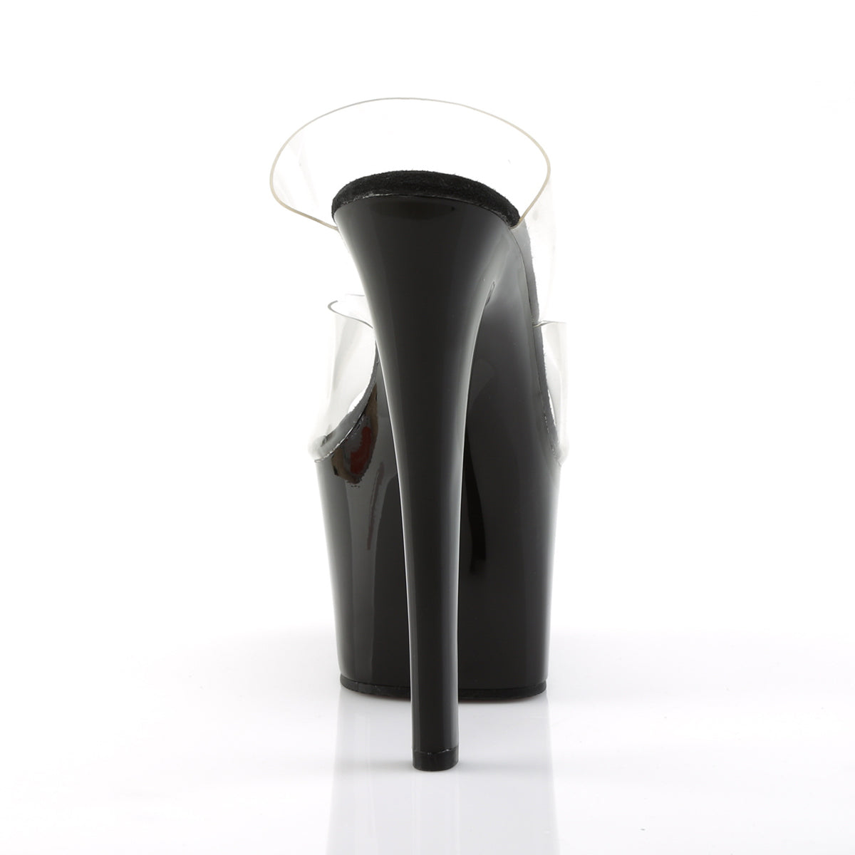SKY-302 Pleaser Clear Black 7 Inch Exotic Dancing Platform Shoes