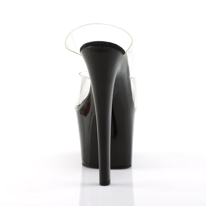 SKY-302 Pleaser Clear Black 7 Inch Exotic Dancing Platform Shoes