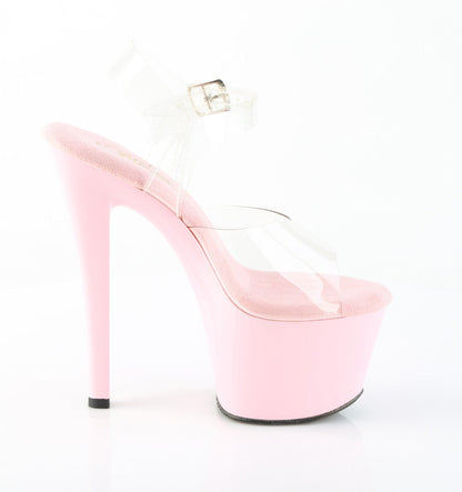 SKY-308 Pleaser Baby Pink 7 Inch Lap Dancer Platform Shoes