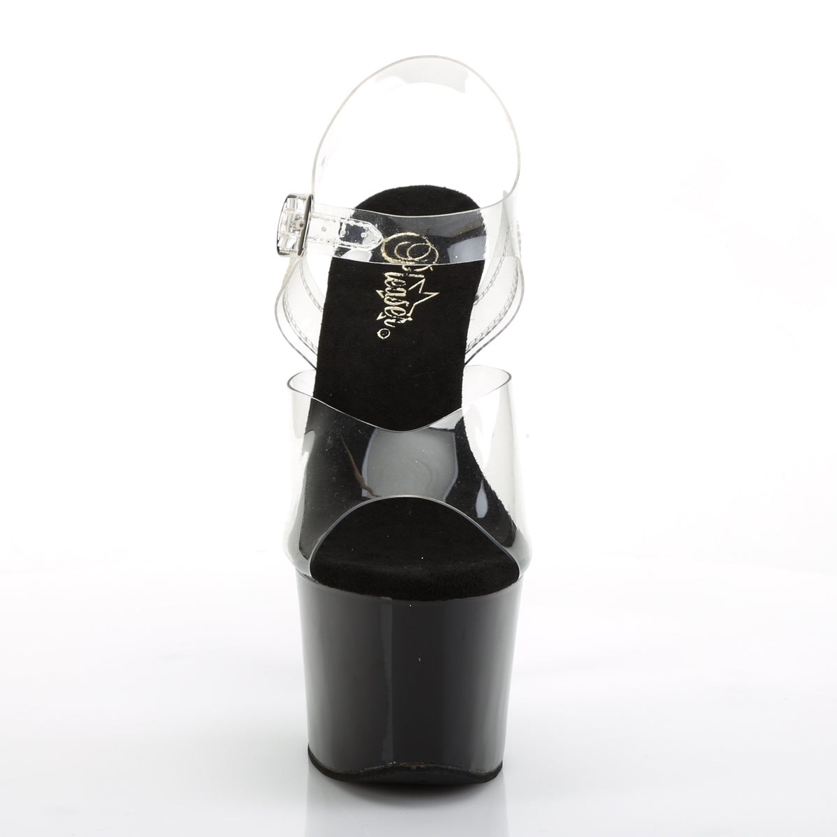 SKY-308CRS Pleaser Clear Silver 7 Inch Exotic Dancing Platform Shoes