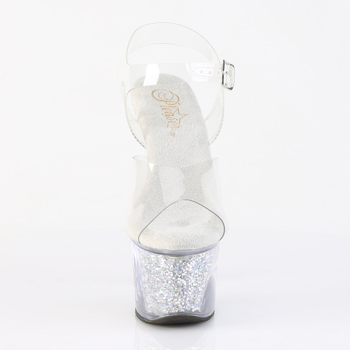 SKY-308RSI Pleaser Clear Bling 7 Inch Exotic Dancing Platform Shoes