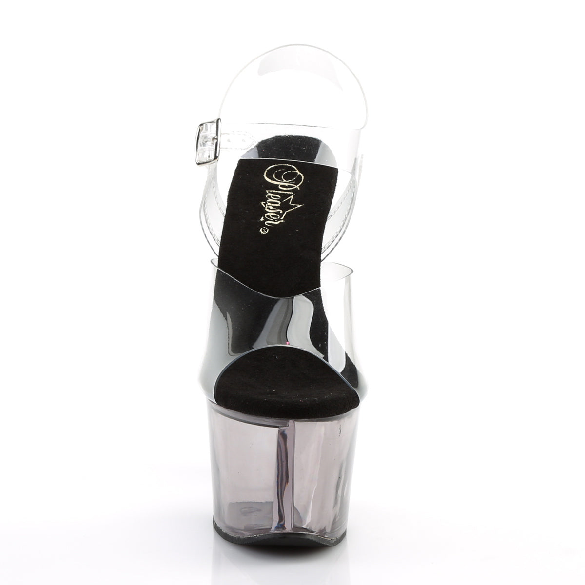 SKY-308T Pleaser Clear Smoke 7 Inch Platform Pole Platform Shoes