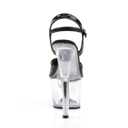 SKY-309 Pleaser Black 7 Inch Pole Dancer Platform Shoes