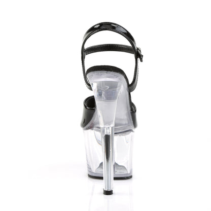 SKY-309 Pleaser Black 7 Inch Pole Dancer Platform Shoes