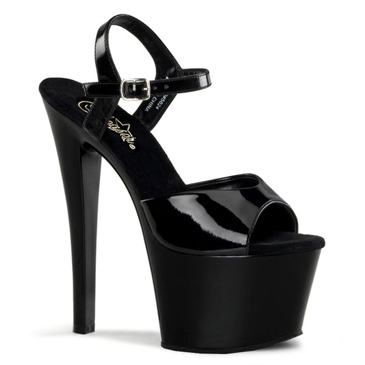 SKY-309 Pleaser Black 7 Inch Exotic Dancing Platform Shoes