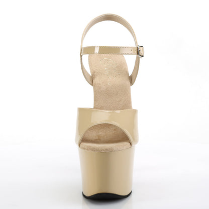 SKY-309 Pleaser Cream 7 Inch Platform Pole Platform High Heels