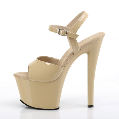 SKY-309 Pleaser Cream 7 Inch Platform Pole Platform High Heels