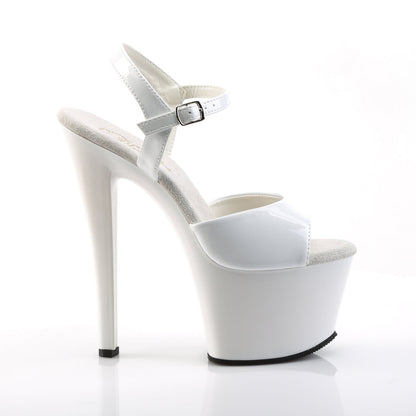 SKY-309 Pleaser White 7 Inch Exotic Dancing Platform High Heels