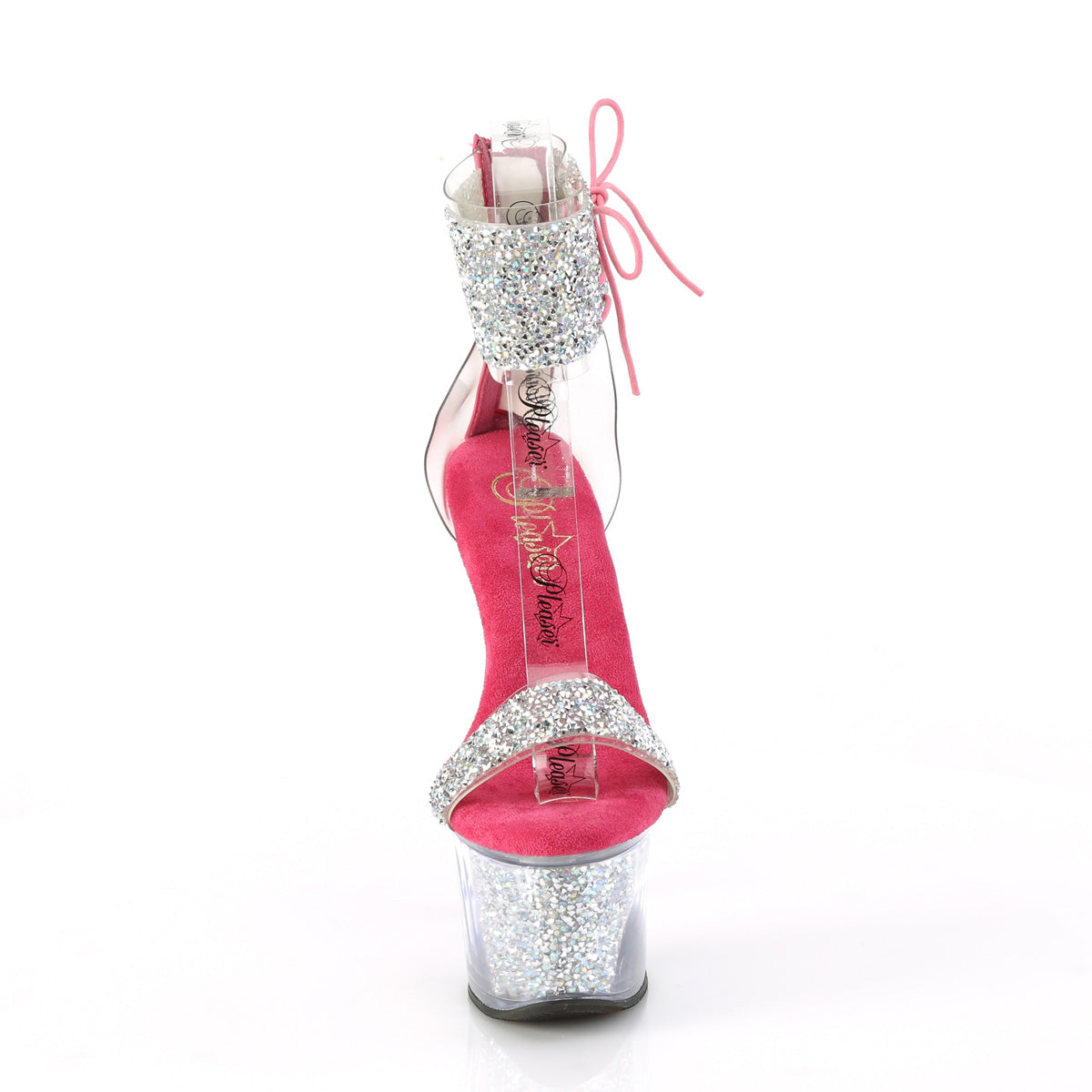 SKY-327RSI Pleaser Silver 7 Inch Pole Dancer Platform High Heels