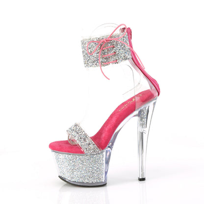 SKY-327RSI Pleaser Silver 7 Inch Pole Dancer Platform High Heels