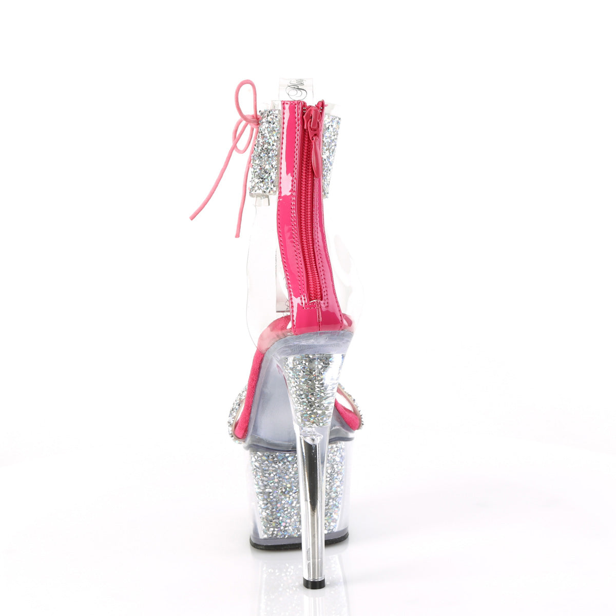 SKY-327RSI Pleaser Silver 7 Inch Pole Dancer Platform High Heels