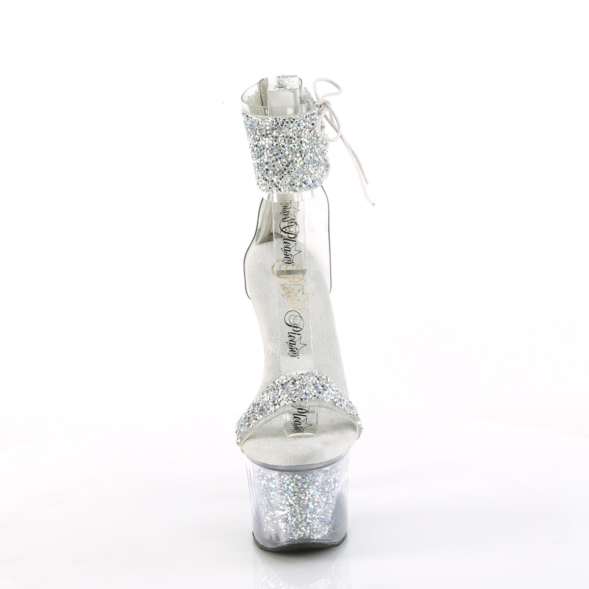 SKY-327RSI Pleaser Silver 7 Inch Platform Pole Platform Shoes