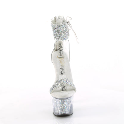 SKY-327RSI Pleaser Silver 7 Inch Platform Pole Platform Shoes
