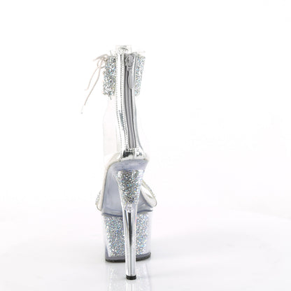 SKY-327RSI Pleaser Silver 7 Inch Platform Pole Platform Shoes