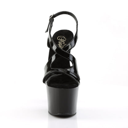 SKY-330 Pleaser Black 7 Inch Fetish Pole Platform Shoes