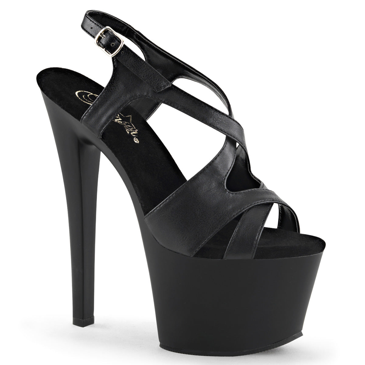 SKY-330 Pleaser Black 7 Inch Exotic Dancing Platform Shoes
