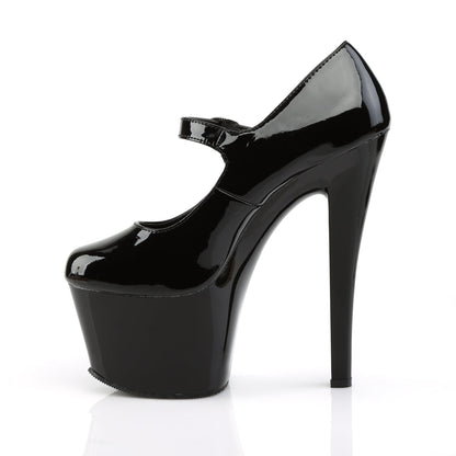 SKY-387 Pleaser 7" Heel Black Patent Dolly Pole Dancer Platform Shoes