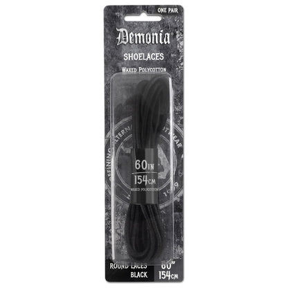 Demonia SL-ANKLE-DE Boot Shoelaces - Black, White One Size Black